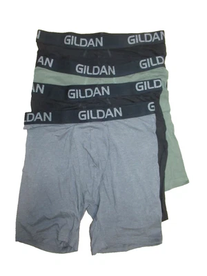 Gildan Boxer Brief 4 Pack Men's Size L 36-38 Cotton Blend NEW - Image 1 of 4