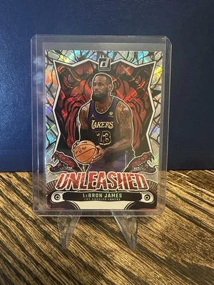 2024-25 Donruss #14 LeBron James, Lakers UNLEASHED DIAMOND FOIL SP Foto 1 de 2