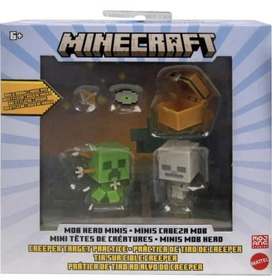 Minecraft Mob Head Minis Creeper Target Practice BowArrow Music Disc Collectable - Image 1 of 4