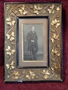 ¡Simplemente hermoso!! MARCO DE FOTOS ART NOUVEAU ANTIGUO VINTAGE principios de 1900 - Imagen 1 de 10