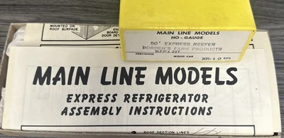 Main Line Models HO Gauge XR-10 Wood Car Borden’s Farm Products NOS - Image 1 of 3