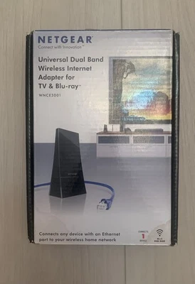 Netgear WNCE3001 Universal Dual Band Wireless Internet Adapter TV Blu-Ray - Image 1 of 4