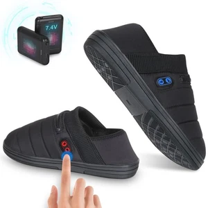 Heated Slippers, 7.4V Unisex Cordless Heat Foot Warmers Electric Heating Pad ... - Picture 1 of 6