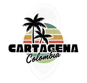 Cartagena Colombia Vintage Style Tourism Souvenir Sticker Decal CTG Col Beach - Picture 1 of 1