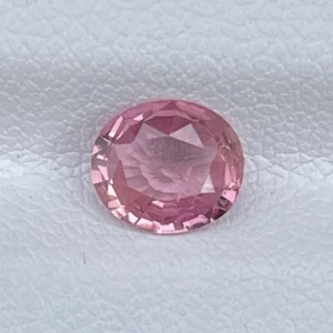 Certified 0.95 Cts Natural Padparadscha Sapphire Oval Cut Gemstone Jewelry Ring - Foto 1 di 9