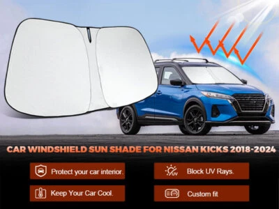 Protector parasol parabrisas coche para Nissan Kicks 2018 2019 2020 2021 2022 2023 Foto 1 de 4