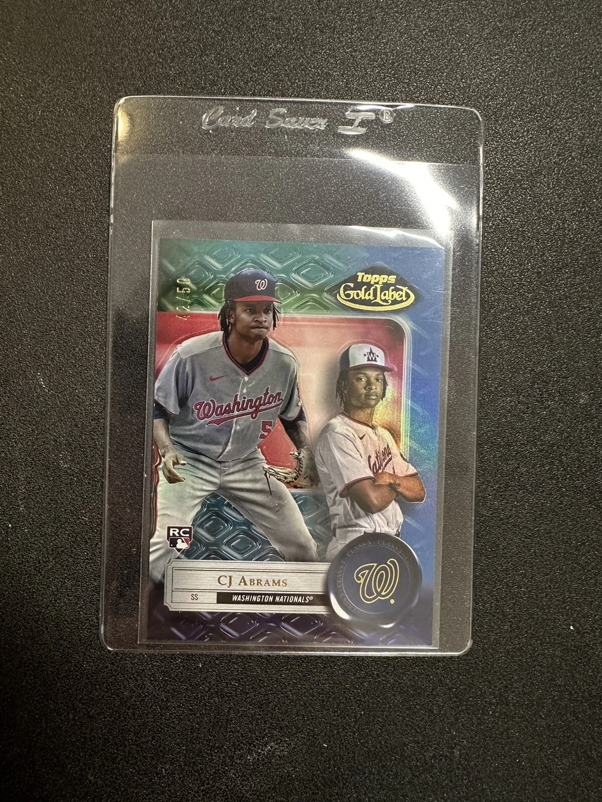 2022 Topps Gold Label CJ Abrams Blue Class 3 RC /50