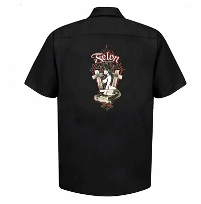 Camisa Original ROPA DE DELINCUENTE "STAY ENFERM Rockabilly PSYCHO BIKER WORK Muy Rara Foto 1 de 3