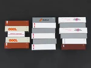 Lot of 17 HO Scale Walthers CP Rail, OOCL, Undecorated & More Containers - Picture 1 of 11