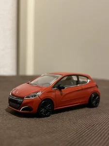 Miniatur Norev Peugeot 208 1 orange 1/64 1:64 3 Zoll Neu ohne Box - Bild 1 von 5
