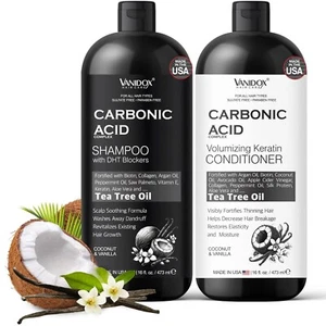 Champú y acondicionador de ácido carbónico para hombres y mujeres - 16 fl oz cada uno - Imagen 1 de 7
