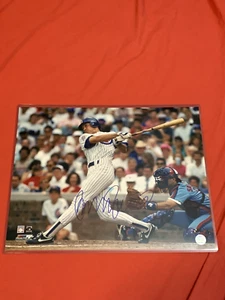 FOTO AUTOGRAFIADA FIRMADA 16X20 RYNE SANDBERG CACHORROS CERTIFICADO DE AUTENTICIDAD DE BATEO - Imagen 1 de 1