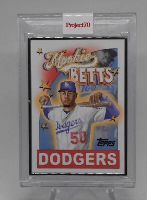 2021 TOPPS PROJECT 70 MOOKIE BETTS BY MARKET AP 1/51 SILVER FRAME #672 - NICE! - Image 1 of 2