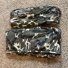Vintage Camouflage Military Camo Twin Fitted And Flat Knit Sheet