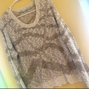 Maglione donna Maurices manica lunga maglia avorio e oro con scintillio metallizzato taglia XL - Foto 1 di 3