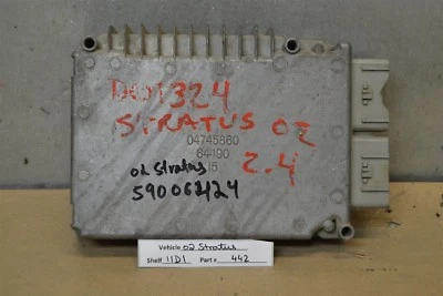 Блок управления двигателем P04896792AD Dodge Stratus 2002 2,4 л модуль ECU 442 1B2 B6 - Изображение 1 из 4