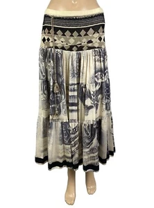jean paul gaultier printed maxi skirt vintage rare archive size L - Picture 1 of 23