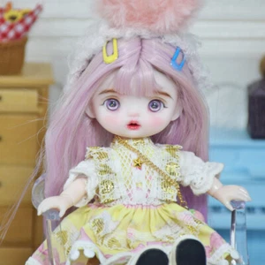 Muñeca BJD articulada con bola 1/8 linda hágalo usted mismo juguetes con ropa trajes zapatos mini realista - Imagen 1 de 15