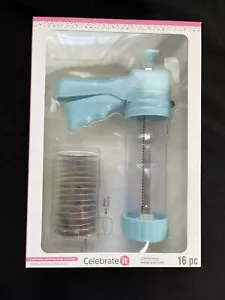 Celebrate It 16 Piece Cookie Press Bakeware Utensil Press with Discs NEW - Picture 1 of 2