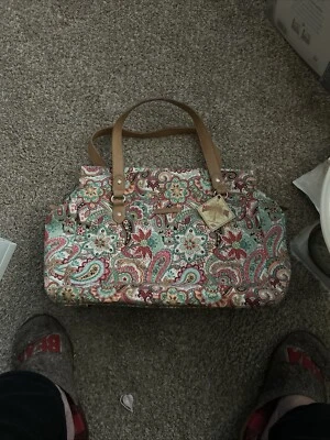 Caribbean Joe Cartera Bolso de Hombro Colorido Paisley Estampado Floral con Cuentas  Foto 1 de 4