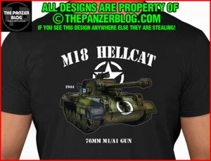 M18 Hellcat T-Shirt WWII US Army Tank - Picture 1 of 49