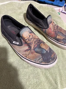 RARE VANS SK8-Hi Iron Maiden Eddie Sz 10 Men's Slip On Reaper Skateboarding Used - Picture 1 of 12