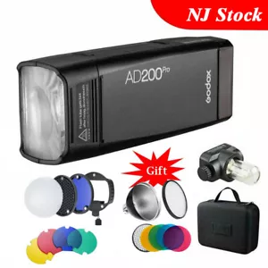 Godox AD200Pro Pocket Flash Speedlite 2.4G TTL HSS 200Ws Dual Head F Sony Canon - Picture 1 of 12