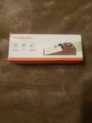 Portable Door Stop Alarm Travel Or Home, For Security, New In Box - Image 1 of 4