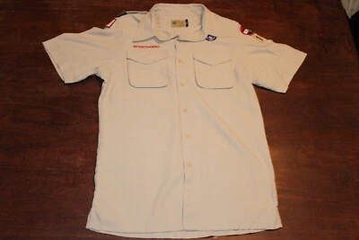 Boy Scouts of America BSA Men's Shirt Tan Small Vented Poly Microfiber - Image 1 of 4