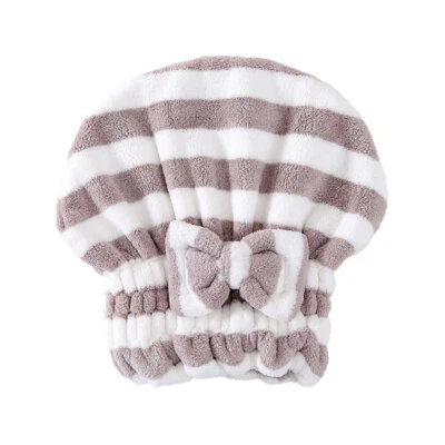 Toalla de cabello súper absorbente envoltura microfibra toalla de secado para cabello húmedo JQ Foto 1 de 4