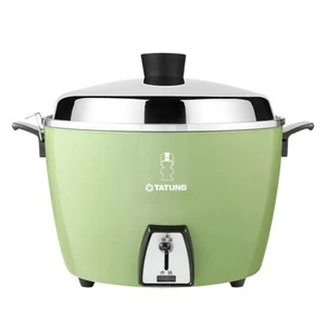 [US] (GREEN) NEW TATUNG TAC-06L-DGU 6-CUP Rice Cooker Pot AC 110V (USA Plug) - Picture 1 of 7