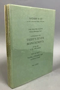 [Auction Catalogs] Chester Beatty Western Manuscripts  2 Vols.  Sotheby’s  1969  - Picture 1 of 12