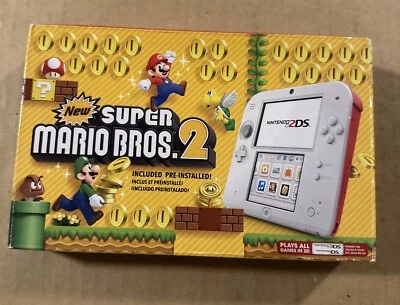 Nintendo 2DS Super Mario Bros 2 Edition Scarlet Red  System Console With Box - Image 1 of 4