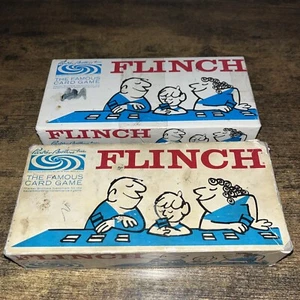 Two (2) Parker Brothers Flinch Famous Card Games 1963 Complete with extra set - Picture 1 of 2