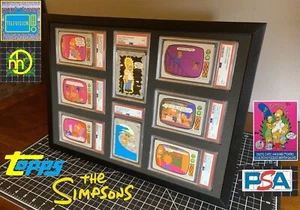 1990 Topps Simpsons - PSA 9 MINT Framed Family Set - 6 Base Cards + 2 Sticker - Bild 1 von 24