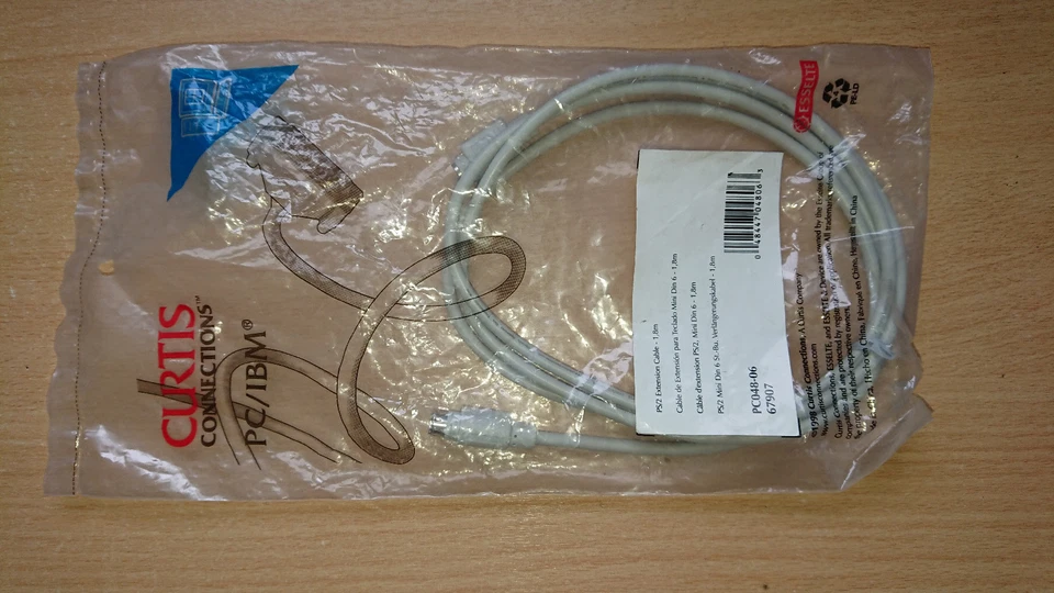 Curtis Connections 1.8m PS/2 Extension Cable - Image 1 of 1