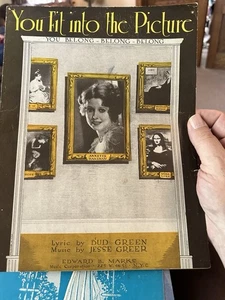 B 1935 Pop Sheet Music ‘You Fit Into The Picture’ ANNETTE HANSHAW - Picture 1 of 2