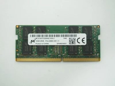 MICRON 16GB PC4-2666V Laptop Ram / Memory - MTA16ATF2G64HZ -2G6J1 - Image 1 of 2