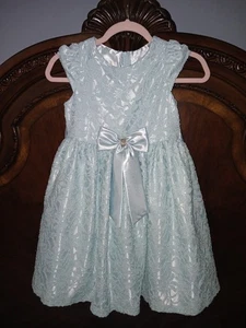 American Princess ~ Girls Size 8 Fancy Church Dress in Blue ❤️ - Picture 1 of 15