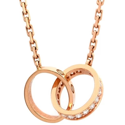 Collar Cartier Love Semi Pave Diamante Oro 750PG PG 25501 Foto 1 de 4