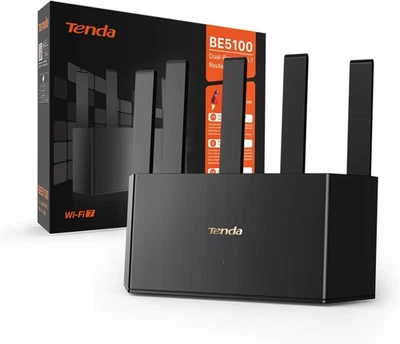 Tenda RE6L Pro WiFi7 DualBand 5GHz4323Mbps 2.4GHz688Mbps 1x2.5Gbps WAN 3xGigabit - Image 1 of 4