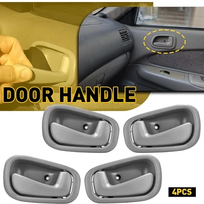 For 1998-2002 Chevrolet Prizm Gray Interior Door Handle Front Rear LH+RH 4Pcs US - Imagem 1 de 4