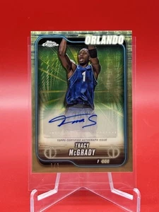 Superfractor automático Tracy McGrady 2024-25 Topps cromado 1/1 - Imagen 1 de 2