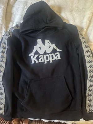 Kappa Logo-Tape Sleeve-Hoodie-Large - Image 1 of 4