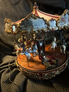 Mr. Christmas Gold Label Country Fair Carousel Lights Up & Music Working Only - Picture 1 of 4