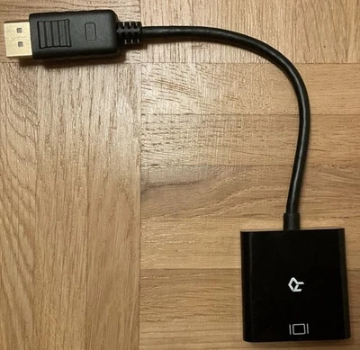 Displayport   DVI Adapter DP Stecker    DVI-I Buchse  - Bild 1 von 3