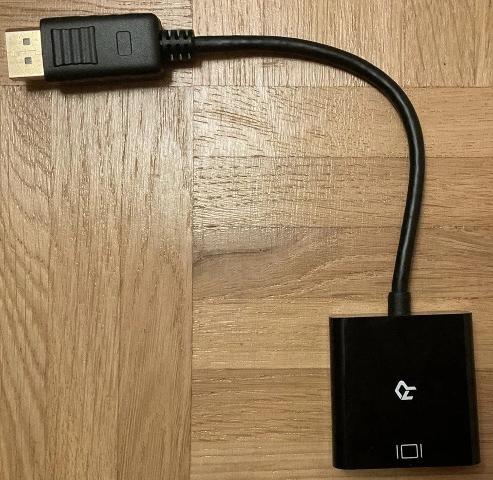 Displayport   DVI Adapter DP Stecker    DVI-I Buchse  - Bild 1 von 3