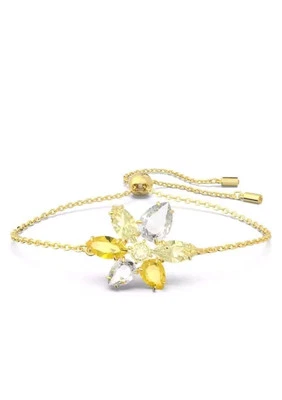 Pulsera Swarovski Gema 5652820 Mujer Oro Amarillo Flor Ajustable Foto 1 de 4