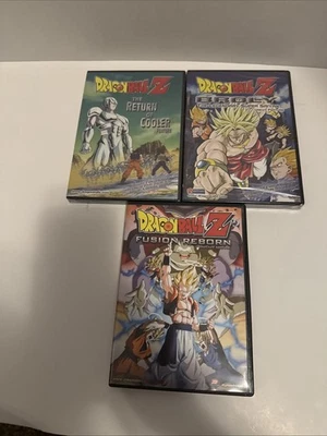 Dragon Ball Z DVD Lot of 3 – 2New Sealed! Broly, Return of Cooler, Fusion Reborn Foto 1 de 4