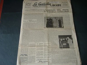 1969 LA GAZZETTA CHOCIARA AUDIENZ DEL PAPST MORT CALO BERGAMASCHI PONTECORVO - Bild 1 von 1